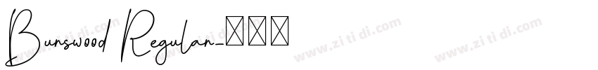 Burswood Regular字体转换